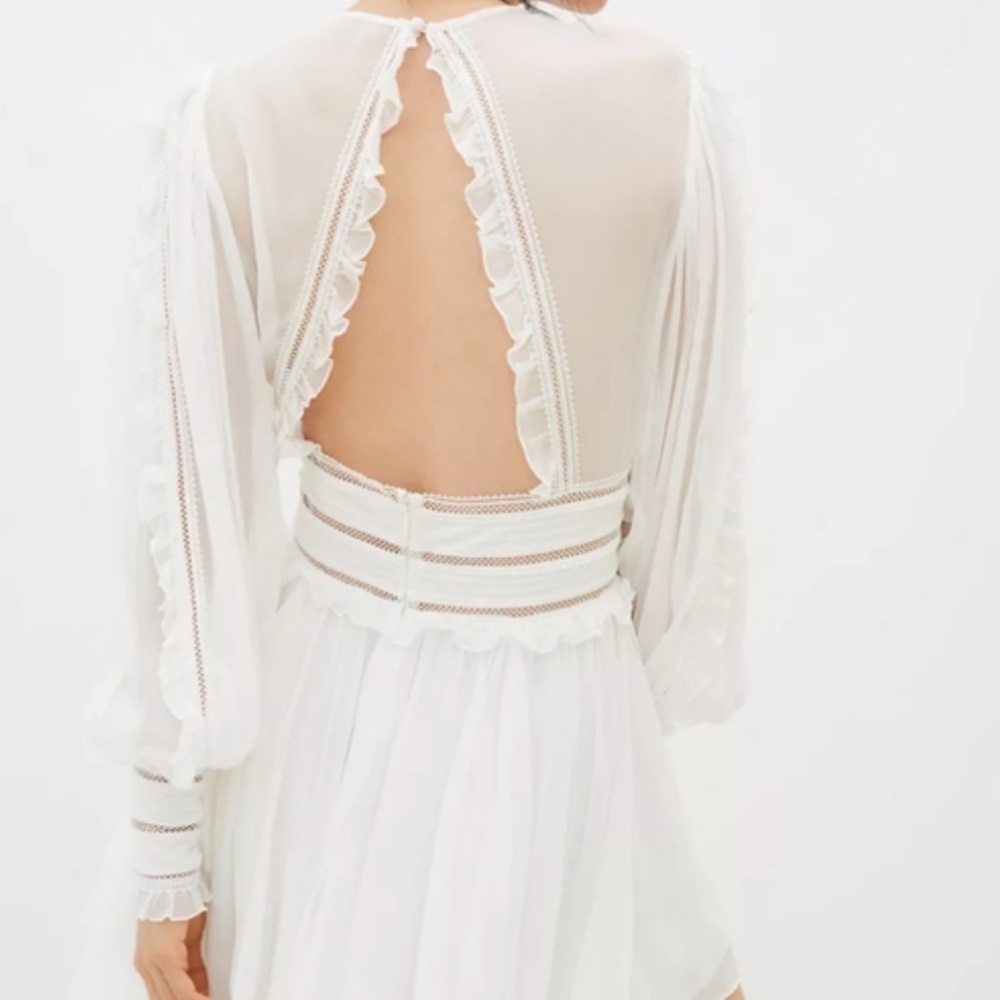 Magali Pascal Ruffled Lace‎ Mini Dress Anthropologie - Picture 6 of 7